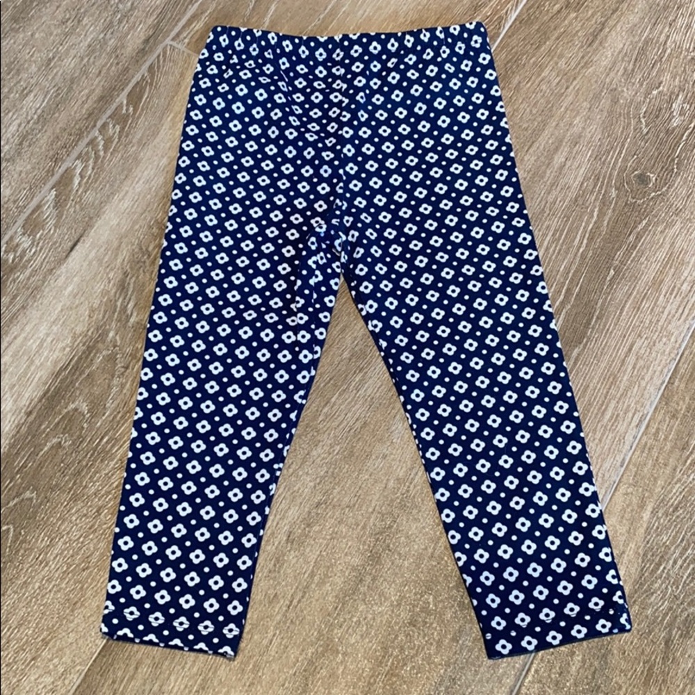 FLORAL DARK BLUE LEGGING